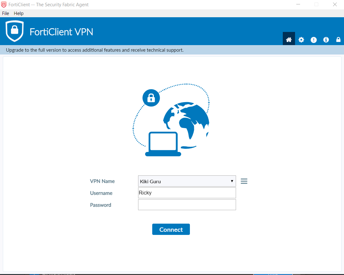 Forticlient Block FortiClient không nhớ password VPN SSL